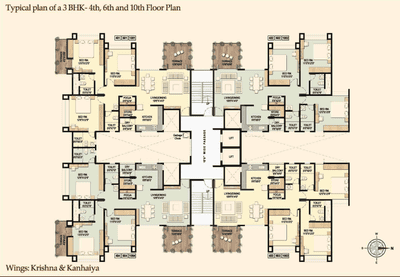 Project Image of 1574.0 - 2158.0 Sq.ft 3 BHK Apartment for buy in Samraat Vrindavan