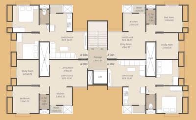 Project Image of 349.0 - 428.0 Sq.ft 1 BHK Apartment for buy in Purv Gold