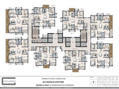 Project Image of 1910 Sq.ft 3 BHK Apartment / Flat for sale in Kondapur for Rs. 18500000