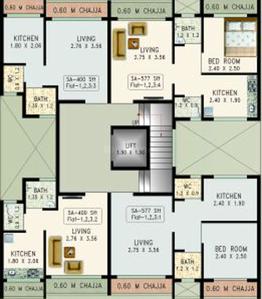 Desire Dhawalgiri Apartment Images for Cluster Plan of Desire Dhawalgiri Apartment 1
