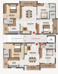 Project Image of 1289.95 - 1599.95 Sq.ft 2 BHK Apartment for buy in Saanvi Aura Homes