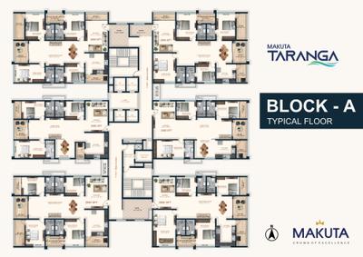 Project Image of 2480.0 - 3255.0 Sq.ft 3 BHK Apartment for buy in Makuta Taranga
