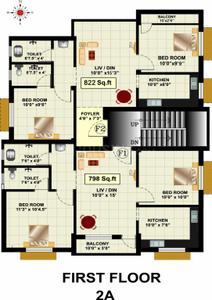 Project Image of 451.0 - 1251.0 Sq.ft 1 BHK Apartment for buy in RB Bagya Enclave