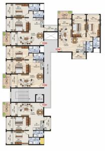 Project Image of 963.48 - 1189.41 Sq.ft 2 BHK Apartment for buy in Kharangate Shantadurga Towers Laximan Residency