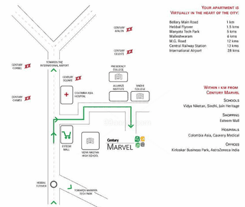 Project Image of 1471 Sq.ft 3 BHK Apartment / Flat for sale in Hebbal Kempapura for Rs. 14500000
