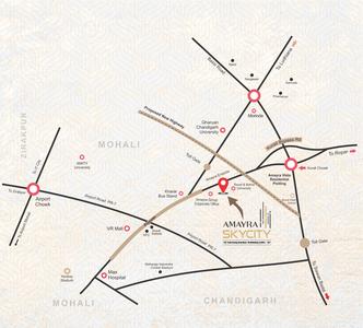 Project Image of 1100 Sq.ft 3 BHK Apartment / Flat for sale in Daun Majra for Rs. 9850000
