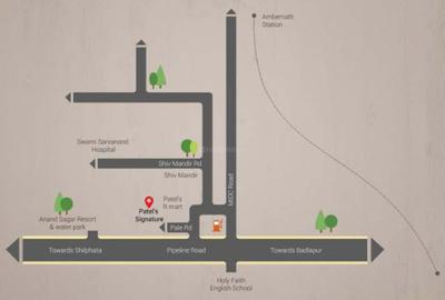 Project Image of 402.0 - 424.0 Sq.ft 2 BHK Apartment for buy in Patels Signature Type B