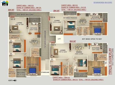Project Image of 1196.0 - 1896.0 Sq.ft 2 BHK Apartment for buy in Devarakonda Pride