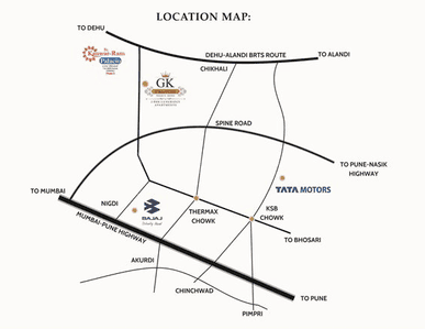 Project Image of 496.0 - 570.0 Sq.ft 2 BHK Apartment for buy in GK Developer Palacio Phase II