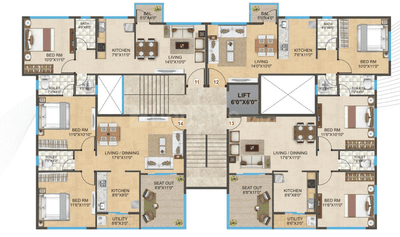 Project Image of 578.0 - 960.0 Sq.ft 1 BHK Apartment for buy in City Next Godavari Residency