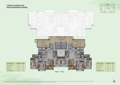 Project Image of 924.0 - 1395.0 Sq.ft 3 BHK Apartment for buy in Dosti Greenscapes Phase 2