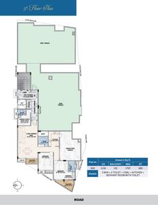 Project Image of 1629.0 - 2160.0 Sq.ft 3 BHK Apartment for buy in Soobha Mansion