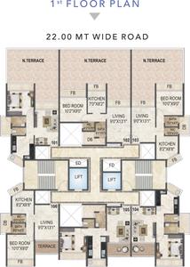 Project Image of 0.0 - 695.0 Sq.ft 1 BHK Apartment for buy in Akshar Evita