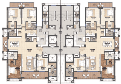 Project Image of 0.0 - 2324.47 Sq.ft 4 BHK Apartment for buy in Valencia Tower