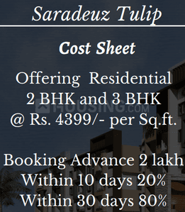 Project Image of 920.0 - 1249.0 Sq.ft 1 BHK Apartment for buy in Saradeuz Tulip
