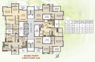 Project Image of 320.0 - 514.0 Sq.ft 1 BHK Apartment for buy in MS Acacia