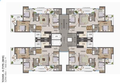 Project Image of 1750.0 - 2290.0 Sq.ft 3 BHK Apartment for buy in Urban Nest The Zirk
