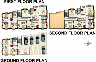 Project Image of 451.0 - 1251.0 Sq.ft 1 BHK Apartment for buy in RB Bagya Enclave