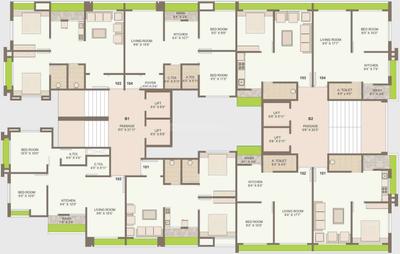 Project Image of 384.7 - 771.02 Sq.ft 1 BHK Apartment for buy in Savani Dream