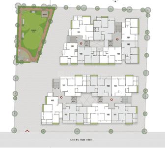 Project Image of 690.18 - 972.3 Sq.ft 2 BHK Apartment for buy in Pransi Samruddh Nest