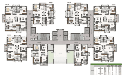 Project Image of 1243.0 - 2257.0 Sq.ft 2 BHK Apartment for buy in Aparna Zenon