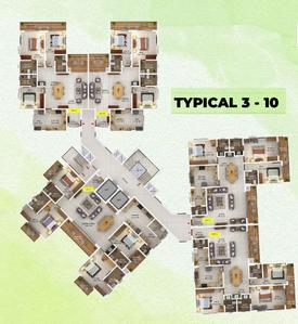 Project Image of 1757.0 - 2627.0 Sq.ft 3 BHK Apartment for buy in ABAD Sunrise Park