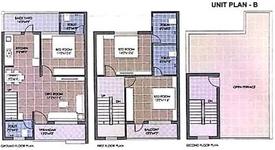 Project Image of 994.0 - 1055.0 Sq.ft 3 BHK Villa for buy in Madhav Deep Bunglows