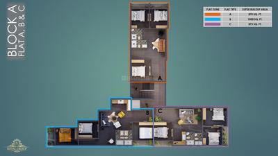 Project Image of 878.0 - 1498.0 Sq.ft 2 BHK Apartment for buy in Royal Estates