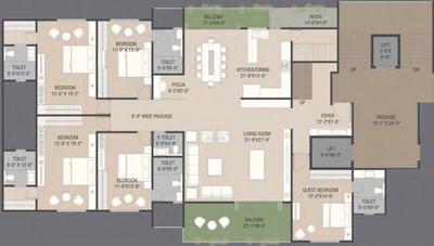 Project Image of 0.0 - 3143.0 Sq.ft 5 BHK Apartment for buy in Greystone Spenser X