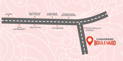 Project Image of 1099.0 - 1220.0 Sq.ft 2 BHK Apartment for buy in Casagrand Boulevard Phase 2