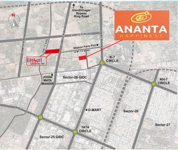 Project Image of 669.95 - 923.33 Sq.ft 2 BHK Apartment for buy in AB Ananta Happinest