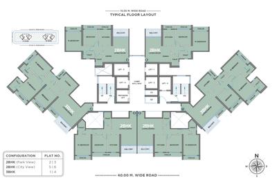 Project Image of 682.0 - 1687.56 Sq.ft 2 BHK Apartment for buy in GeeCee Emerald