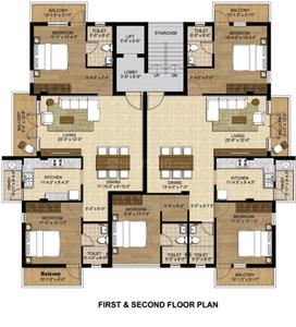 Project Image of 1330.0 - 2761.0 Sq.ft 2 BHK Apartment for buy in BBCL Sukriti