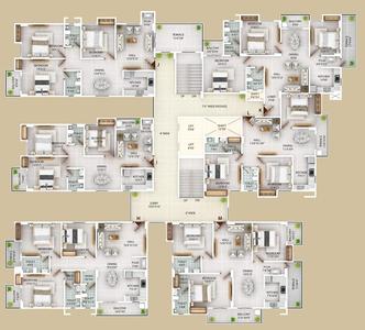 Project Image of 1073.0 - 1179.0 Sq.ft 3 BHK Apartment for buy in Global Aashiyana