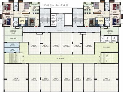 Project Image of 446.0 - 1140.0 Sq.ft 2 BHK Apartment for buy in Primarc Aura