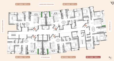 Project Image of 643.0 - 1604.0 Sq.ft 2 BHK Apartment for buy in VJ Pratik Nagar Palladio Kothrud Central