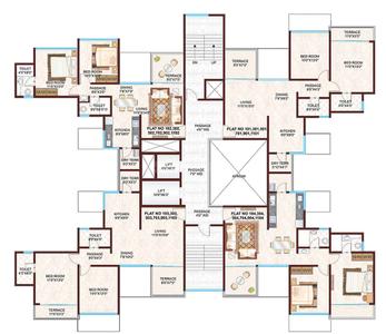 Project Image of 580.61 - 633.35 Sq.ft 2 BHK Apartment for buy in Pharande L Axis Phase 1 Cluster B