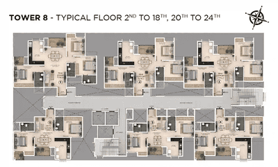 Project Image of 986.0 - 1494.0 Sq.ft 2 BHK Apartment for buy in Provident Botanico