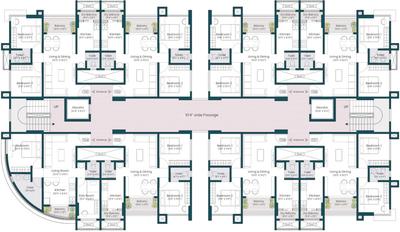 Project Image of 870.0 - 933.0 Sq.ft 2 BHK Apartment for buy in Rajeshwar Residency