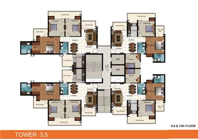 Project Image of 1050.0 - 1575.0 Sq.ft 2 BHK Apartment for buy in AIG Aigin Royal Phase 1