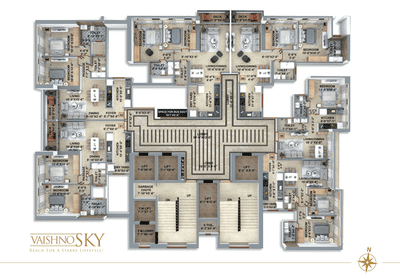 Project Image of 460.16 - 757.13 Sq.ft 1 BHK Apartment for buy in Vaishno Sky