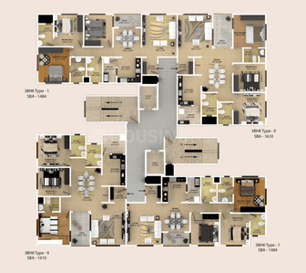 Project Image of 605.0 - 3060.0 Sq.ft 1 BHK Apartment for buy in Skylark Ithaca