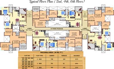 Project Image of 701.0 - 799.0 Sq.ft 2 BHK Apartment for buy in Karan Woodz