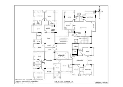 Project Image of 1065.0 - 3688.0 Sq.ft 2 BHK Apartment for buy in Asset Luminaire