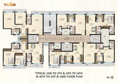 Project Image of 350.0 - 560.0 Sq.ft 1 BHK Apartment for buy in True Earth Vedaa