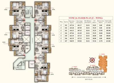 Project Image of 445.0 - 640.0 Sq.ft 1 BHK Apartment for buy in Laukik Vastu Luxuria