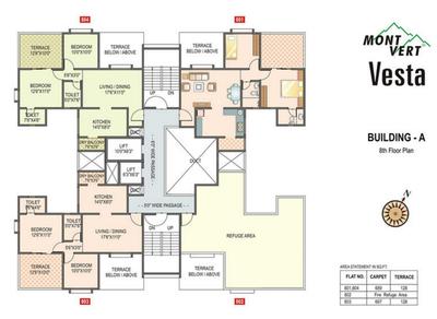 Project Image of 348.0 - 689.0 Sq.ft 1 BHK Apartment for buy in Mont Vert Vesta