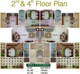Project Image of 1050.0 - 1150.0 Sq.ft 2 BHK Apartment for buy in Om Satyam Hills