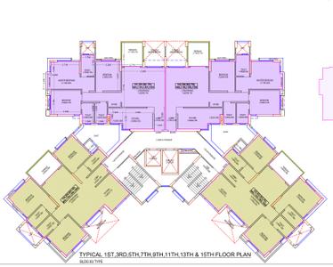 Project Image of 1243.23 - 1275.52 Sq.ft 3 BHK Apartment for buy in Kumar Princetown Royal B3 and B6
