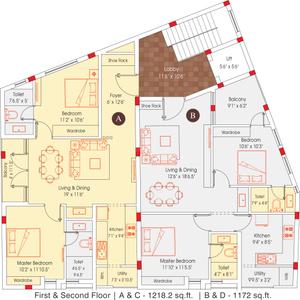 Project Image of 1172.0 - 1218.0 Sq.ft 2 BHK Apartment for buy in Bhoomi The Edge